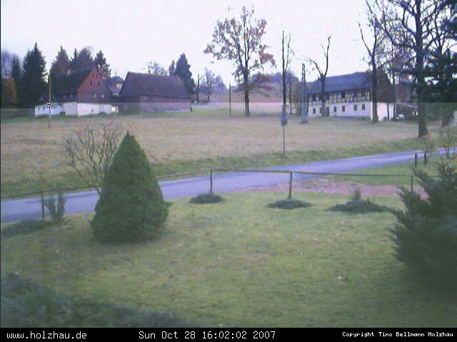 Die Webcam Rodelhang / Skilift Holzhau am 28.10.2007 in Holzhau (Erzgebirge)