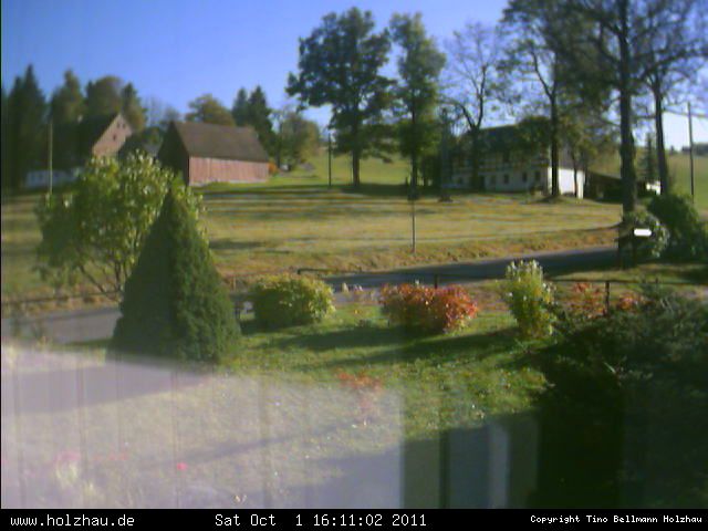 Webcam: Das Wetter in Holzhau am 01.10.2011 Die Webcam Rodelhang / Skilift Holzhau am 01.10.2011 in Holzhau (Erzgebirge)