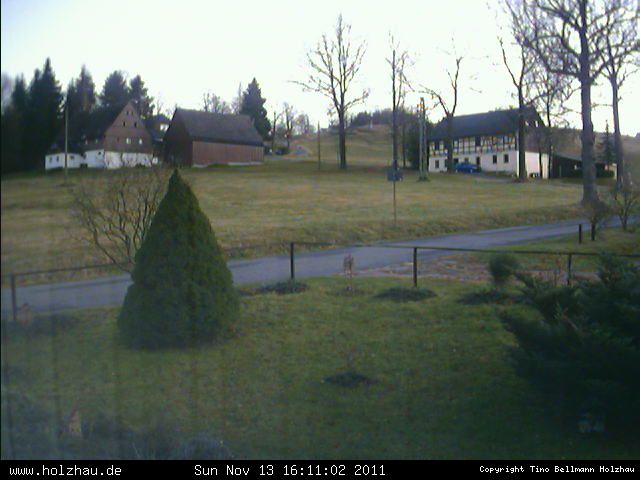 Die Webcam Rodelhang / Skilift Holzhau am 13.11.2011 in Holzhau (Erzgebirge)