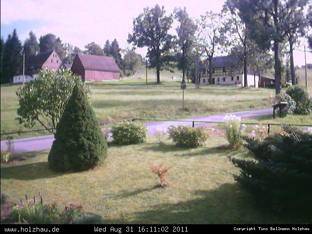Webcam: Das Wetter in Holzhau am 31.08.2011 Die Webcam Rodelhang / Skilift Holzhau am 31.08.2011 in Holzhau (Erzgebirge)