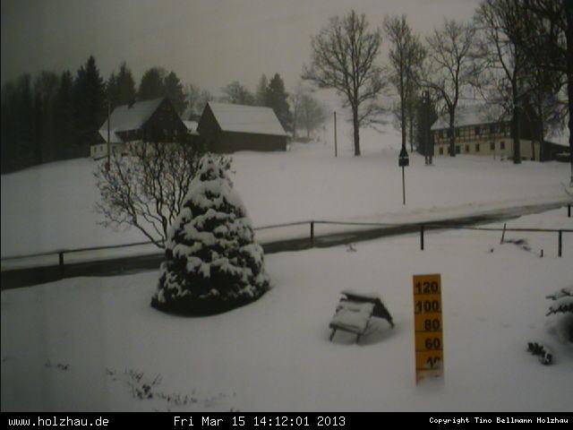 Webcam: Das Wetter in Holzhau am 15.03.2013 Die Webcam Rodelhang / Skilift Holzhau am 15.03.2013 in Holzhau (Erzgebirge)