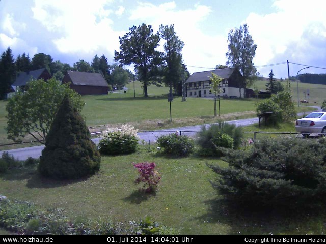 Die Webcam Rodelhang / Skilift Holzhau am 01.07.2014 in Holzhau (Erzgebirge)