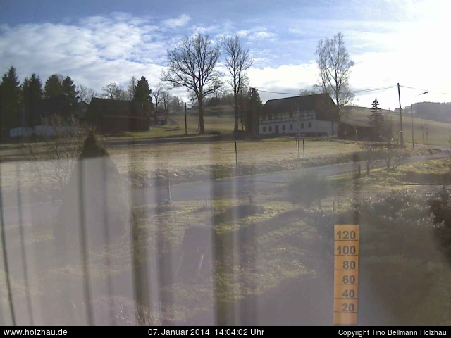 Die Webcam Rodelhang / Skilift Holzhau am 07.01.2014 in Holzhau (Erzgebirge)