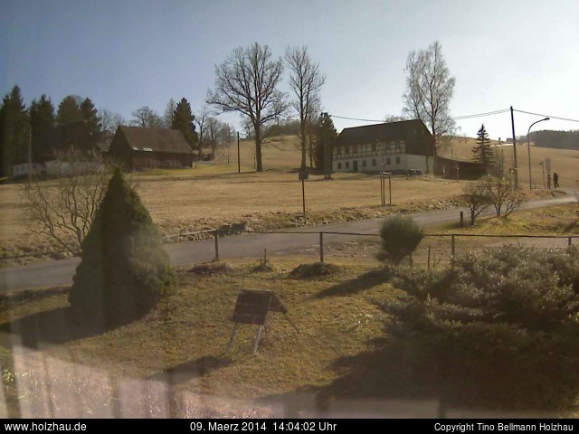 Die Webcam Rodelhang / Skilift Holzhau am 09.03.2014 in Holzhau (Erzgebirge)