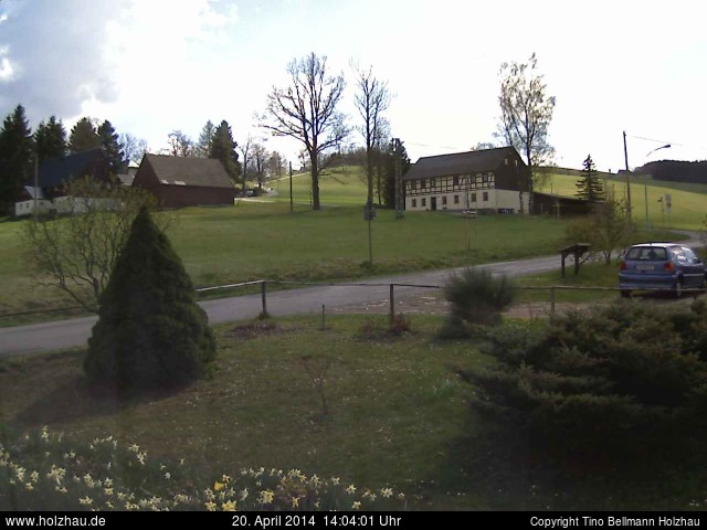 Die Webcam Rodelhang / Skilift Holzhau am 20.04.2014 in Holzhau (Erzgebirge)