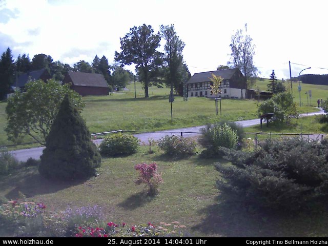 Webcam: Das Wetter in Holzhau am 25.08.2014 Die Webcam Rodelhang / Skilift Holzhau am 25.08.2014 in Holzhau (Erzgebirge)