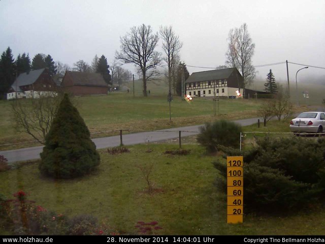 Webcam: Das Wetter in Holzhau am 28.11.2014 Die Webcam Rodelhang / Skilift Holzhau am 28.11.2014 in Holzhau (Erzgebirge)