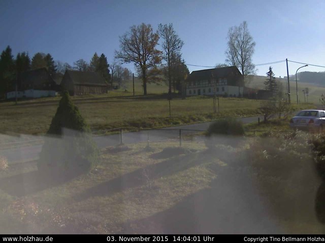 Webcam: Das Wetter in Holzhau am 03.11.2015 Die Webcam Rodelhang / Skilift Holzhau am 03.11.2015 in Holzhau (Erzgebirge)