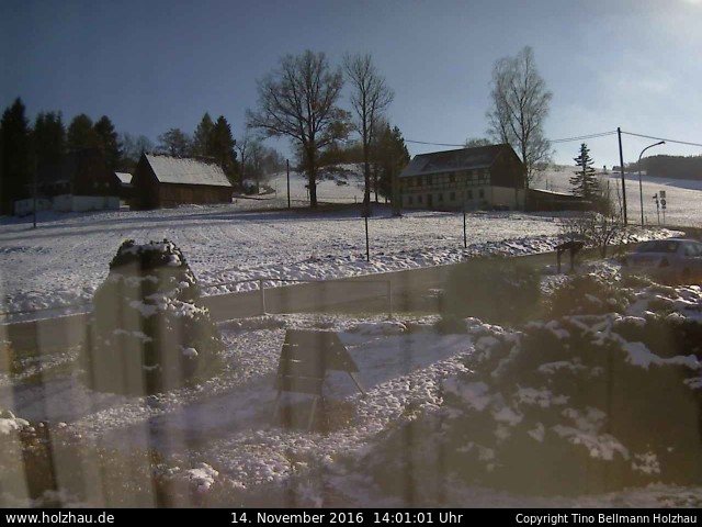 Webcam: Das Wetter in Holzhau am 14.11.2016 Die Webcam Rodelhang / Skilift Holzhau am 14.11.2016 in Holzhau (Erzgebirge)