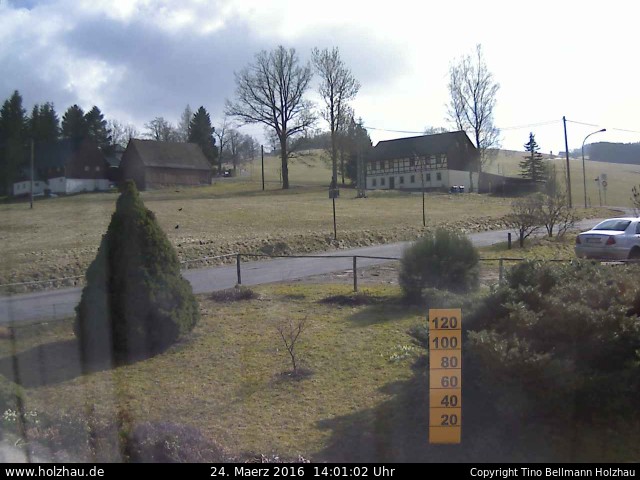 Die Webcam Rodelhang / Skilift Holzhau am 24.03.2016 in Holzhau (Erzgebirge)