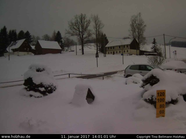 Webcam: Das Wetter in Holzhau am 11.01.2017 Die Webcam Rodelhang / Skilift Holzhau am 11.01.2017 in Holzhau (Erzgebirge)