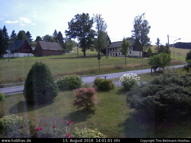 Webcam: Das Wetter in Holzhau am 13.08.2018 Die Webcam Rodelhang / Skilift Holzhau am 13.08.2018 in Holzhau (Erzgebirge)