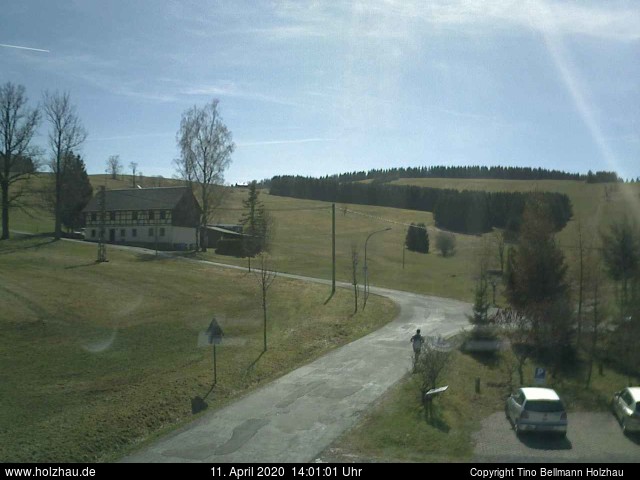 Die Webcam Rodelhang / Skilift Holzhau am 11.04.2020 in Holzhau (Erzgebirge)