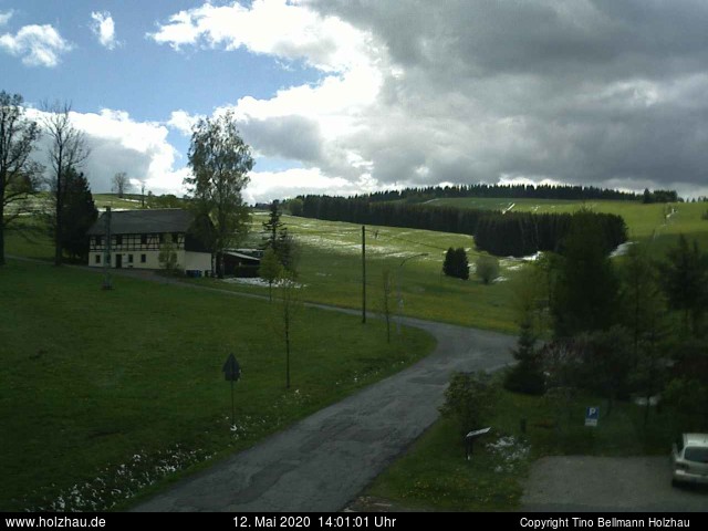 Die Webcam Rodelhang / Skilift Holzhau am 12.05.2020 in Holzhau (Erzgebirge)