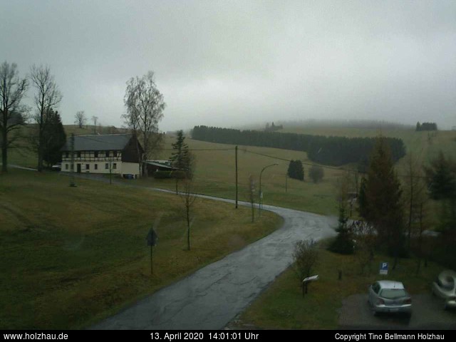 Die Webcam Rodelhang / Skilift Holzhau am 13.04.2020 in Holzhau (Erzgebirge)