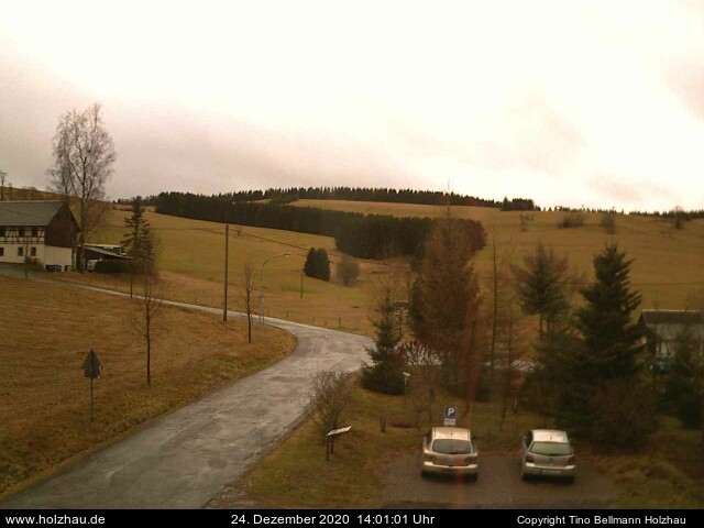 Die Webcam Rodelhang / Skilift Holzhau am 24.12.2020 in Holzhau (Erzgebirge)