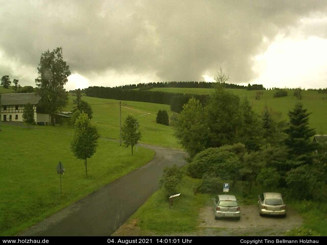 Die Webcam Rodelhang / Skilift Holzhau am 04.08.2021 in Holzhau (Erzgebirge)