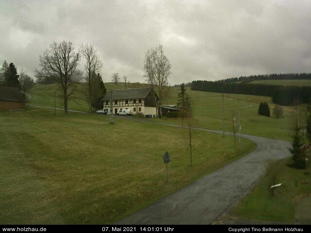 Die Webcam Rodelhang / Skilift Holzhau am 07.05.2021 in Holzhau (Erzgebirge)