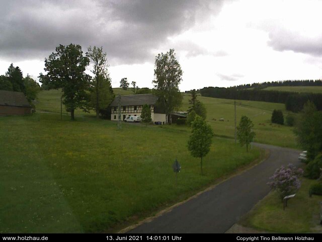 Die Webcam Rodelhang / Skilift Holzhau am 13.06.2021 in Holzhau (Erzgebirge)