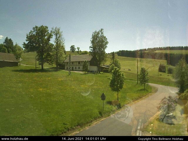 Die Webcam Rodelhang / Skilift Holzhau am 14.06.2021 in Holzhau (Erzgebirge)