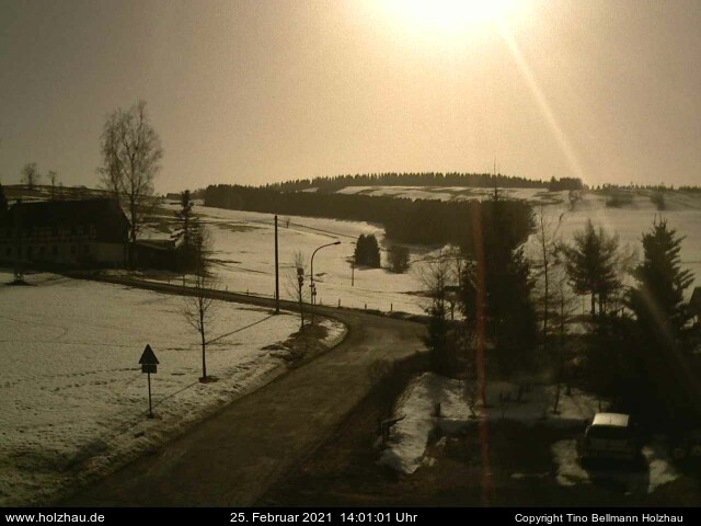 Webcam: Das Wetter in Holzhau am 25.02.2021 Die Webcam Rodelhang / Skilift Holzhau am 25.02.2021 in Holzhau (Erzgebirge)