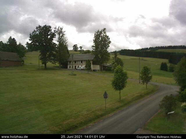 Die Webcam Rodelhang / Skilift Holzhau am 25.06.2021 in Holzhau (Erzgebirge)