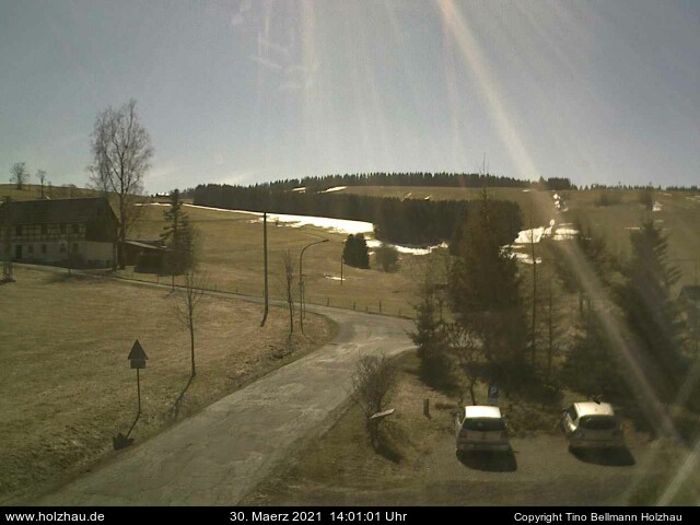 Webcam: Das Wetter in Holzhau am 30.03.2021 Die Webcam Rodelhang / Skilift Holzhau am 30.03.2021 in Holzhau (Erzgebirge)