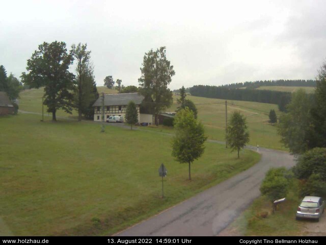 Die Webcam Rodelhang / Skilift Holzhau am 13.08.2022 in Holzhau (Erzgebirge)