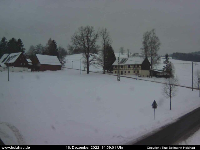 Die Webcam Rodelhang / Skilift Holzhau am 16.12.2022 in Holzhau (Erzgebirge)