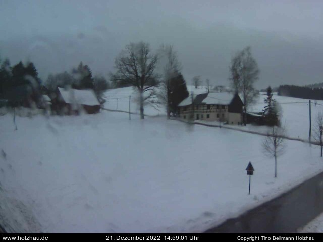 Die Webcam Rodelhang / Skilift Holzhau am 21.12.2022 in Holzhau (Erzgebirge)