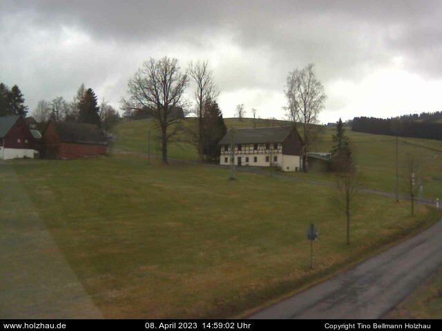 Die Webcam Rodelhang / Skilift Holzhau am 08.04.2023 in Holzhau (Erzgebirge)