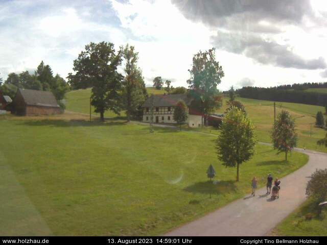 Die Webcam Rodelhang / Skilift Holzhau am 13.08.2023 in Holzhau (Erzgebirge)