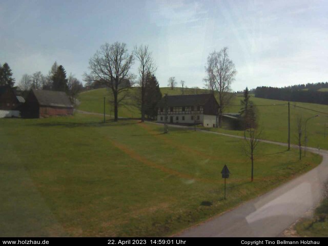 Die Webcam Rodelhang / Skilift Holzhau am 22.04.2023 in Holzhau (Erzgebirge)