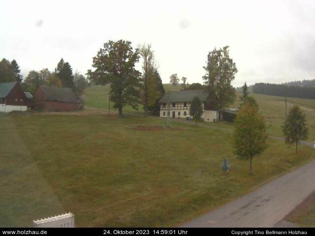 Die Webcam Rodelhang / Skilift Holzhau am 24.10.2023 in Holzhau (Erzgebirge)