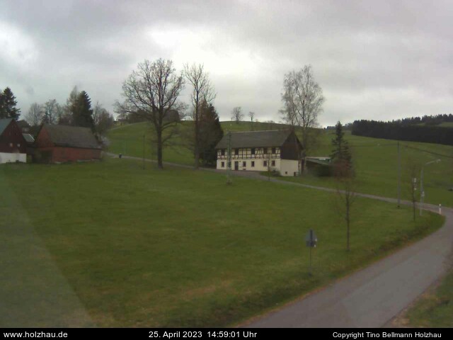 Die Webcam Rodelhang / Skilift Holzhau am 25.04.2023 in Holzhau (Erzgebirge)