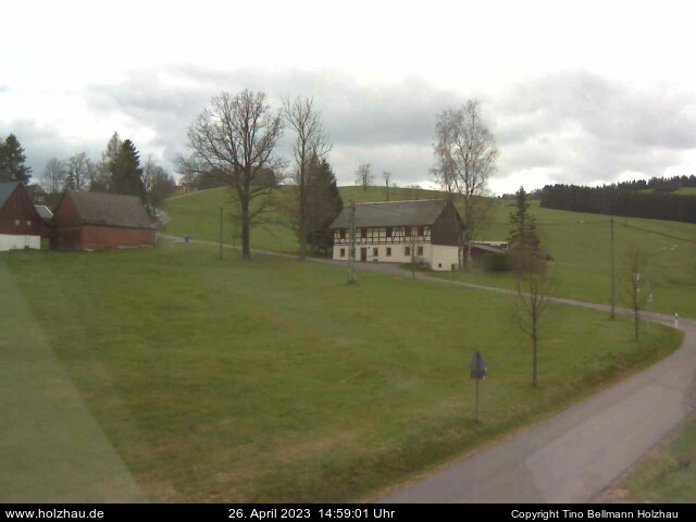 Die Webcam Rodelhang / Skilift Holzhau am 26.04.2023 in Holzhau (Erzgebirge)