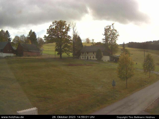 Die Webcam Rodelhang / Skilift Holzhau am 28.10.2023 in Holzhau (Erzgebirge)