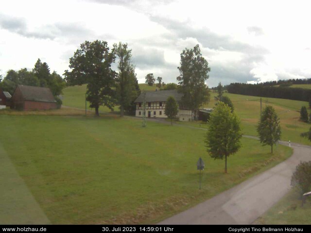 Die Webcam Rodelhang / Skilift Holzhau am 30.07.2023 in Holzhau (Erzgebirge)